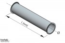 Stålrør med flens på begge sider Ø 200 mm - 1000mm thumbnail