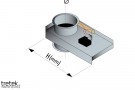 Elektropneumatisk spjeld Ø140mm thumbnail